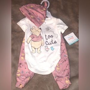 Disney Baby | 3PC Winnie the Pooh Set | Size: 3-6 Months